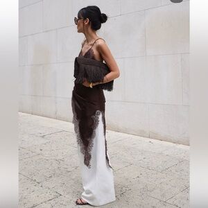 ZARA NWT ZW Collection Asymmetric Lace Dress